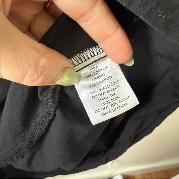 Mod Ref Black Tiered Midi Dress M - Picture 3 of 4